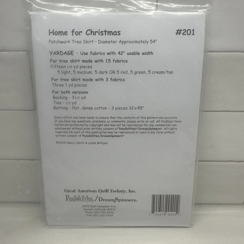 NEW! Lot Of 7 Winter/Christmas Quilting/ Sewing Project Patterns - Fast Shipping